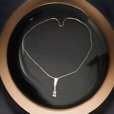 Kette Anhänger Reißverschluss-Zipper mit zwei Tropfen Schmuck silberfarben