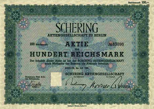 Schering berlin 1938 - schering, asche