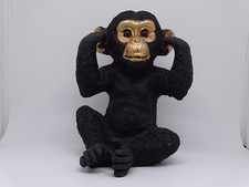 Schimpanse sitzend Polyresin