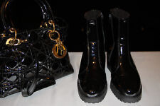 Schwarze kurze Stiefel von PERTTI PALMROTH in Größe 36, Lackleder