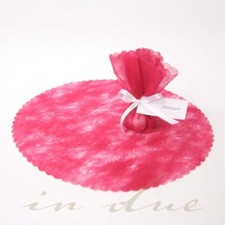 100 Mandelkreise rot für Gastgeschenke Hochzeit Hochzeitsmandeln Tüllkreise