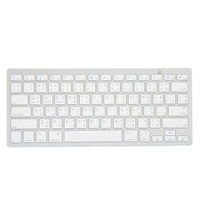 Kabellose Tastatur Englisch Thai Zweisprachig Stilvoll Ultra Dünn Silber Weiß Co