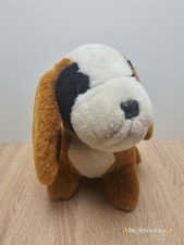 Heunec Kuscheltier Plüsch Stofftier Bernhardiner ca. 23 cm groß sitzend Vintage 