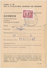 Verschiedene postalische Dokumente aus der DDR
