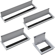 BMB Kabeldurchführung Schreibtisch Kabeldurchlass ECO Kabeldose eckig Bürotisch