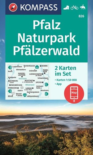 Kompass wanderkarten set 826 - kompass, wanderkarten-set