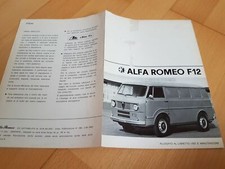 1969 Orig. Alfa Romeo F12 Bus LKW Uso E Manutenzione Handbook Manual