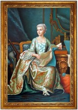 Ölbild Madame de Pompadour