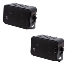 ✅Lautsprecherboxen 2 Stück Schwarz 60W LS-5L3 Stereo Mini Lautsprecher Boxen ✅