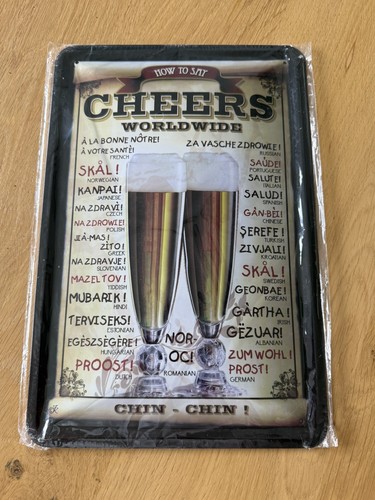 Blechschild bar bier deko how - blechschild,