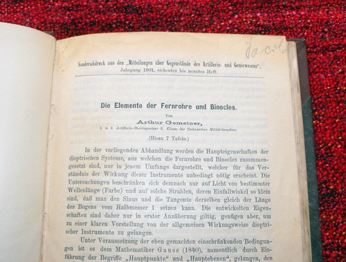 Die elemente der fernrohre - die,