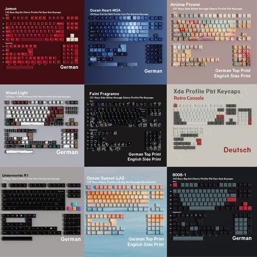 Pbt keycaps deutsch qwertz iso - pbt,