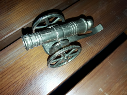 Miniatur messing kanone - kanone, massiv