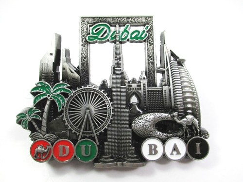 Dubai metall magnet - dubai, souvenir