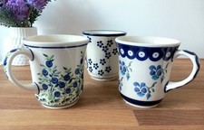 Bunzlauer Keramik Tassen Set 3 Stück Becher 300 ML Teetasse Kaffeetasse Tasse 