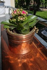 Sher Schön Blumentopf Übertopf Topf  Kupfer Messing  Antique Vintage H:9/14 D:10