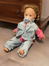 Zapf Creation Puppe Weichpuppe 1989 Schlafaugen Weinfunktion 45 cm Vintage