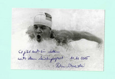 Petra Schneider DDR Schwimmen 1xGold Olympia 80 Foto 10x15 orig Autogramm +Zitat