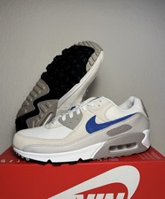 Nike Air Max 90 Gr 45 Sneaker Sportschuhe NEU Weiß Blau DM0029-110