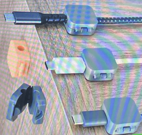 Usb kabelclip kabelhalter - usb-c,