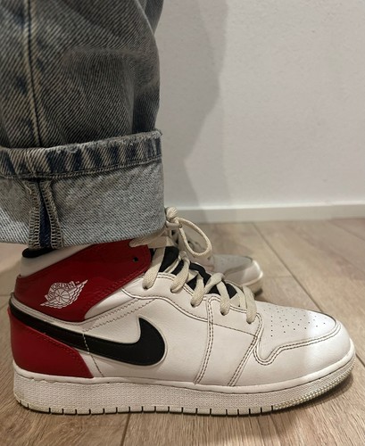 Air jordan mid white - air,