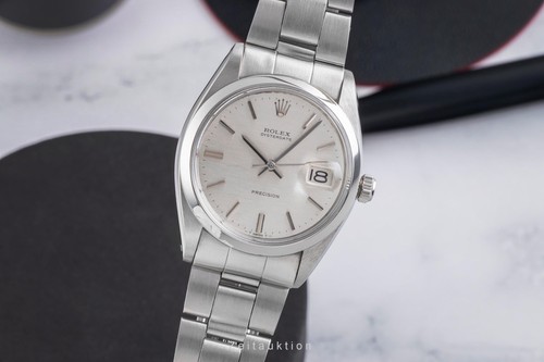 Rolex oysterdate silver dial - silver,