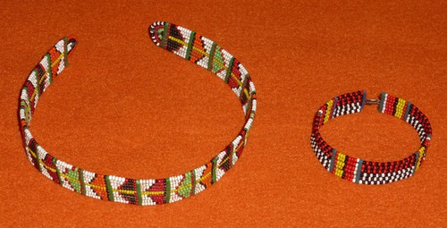 Indianerschmuck mit perlen - mit,