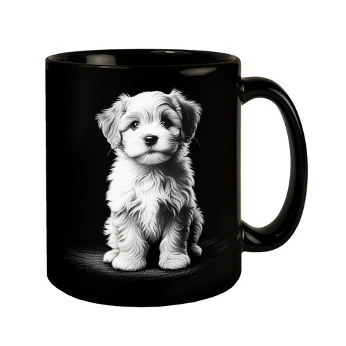 Hund tasse schwarz - hund, in