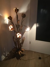 Antike Stehlampe von Kögl vergoldet