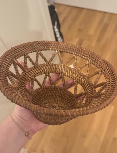 Rattan schale korb handmade - rattan,