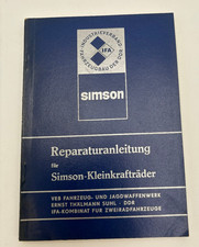 Reparaturanleitung für Simson Kleinkrafträdern, 1979