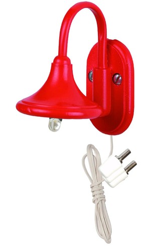 Wandlampe rot außenlampe - rot, 3,5v