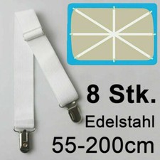8x Betttuchspanner Bügeltischbezug Spannclip Bügelbrettbezug Bettlaken 55-200cm