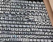 Bleischrift 10,5 mm Bleisatz Buchdruck Handsatz Alphabet Schrift ABC Bleilettern