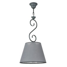 Pendelleuchte Anthrazit Stoff