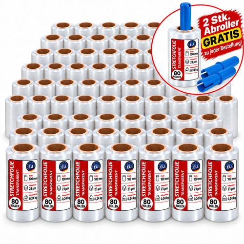 Rollen mini stretchfolie - 80,