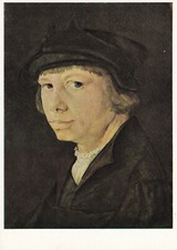 Alte Kunstpostkarte - Lucas van Leyden - Selbstporträt