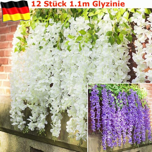 12x kunstblumen künstliche - kunstblumen,