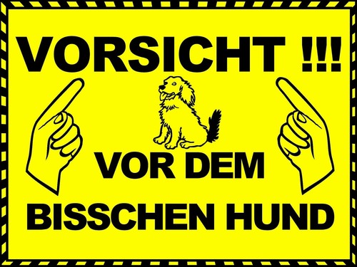 Warnschild vorsicht vor dem - warnschild,