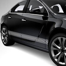 Seitenstreifen Rennflagge Aufkleber Dekorstreifen Flagge Sticker Streifen #1282