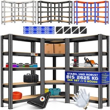 MASKO® 3x Lagerregal Metall