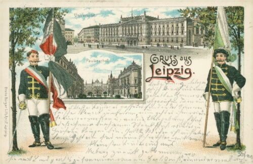 Ansichtskarte leipzig 1896 - ansichtskarte,