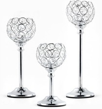 Kerzenständer 3er Set Silber
