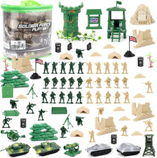 100-Teiliges Militär-Spielset Mit Miniatur-Soldaten; Militärfiguren; Tanks; Flug
