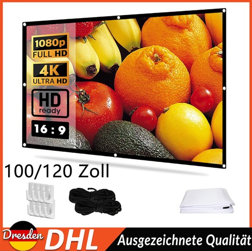 Beamer leinwand mit haken 9 - mit, 16:9