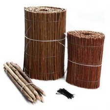 Weidenmatte Beeteinfassung