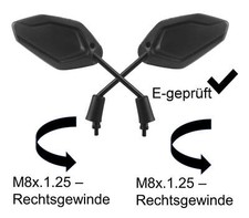 Spiegel Set für TGB Bullet Bull&t Express Hawk Tapo CPI Hussar Aragon Sachs SYM