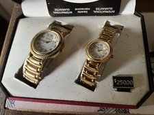 Damen + Herren  Set Armbanduhr