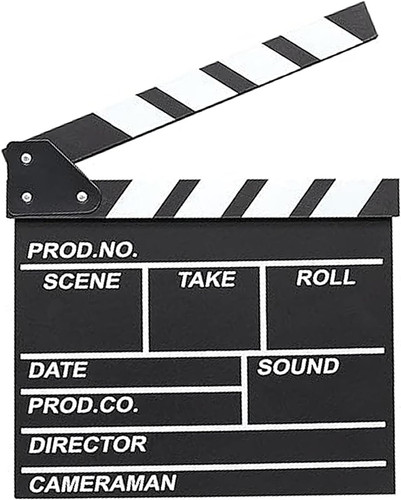 Schwarz filmklappe - schwarz,