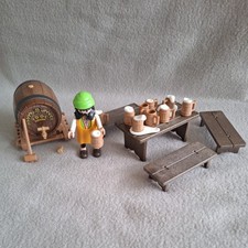 Playmobil Wirt Wirtschaft Bier Mittelalter Ritter Römer Oktoberfest Bierfass